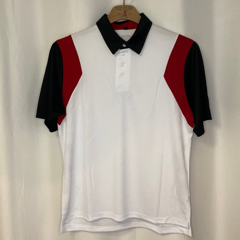Golf Polo Men’s Medium, Made in Canada From Recycled Products